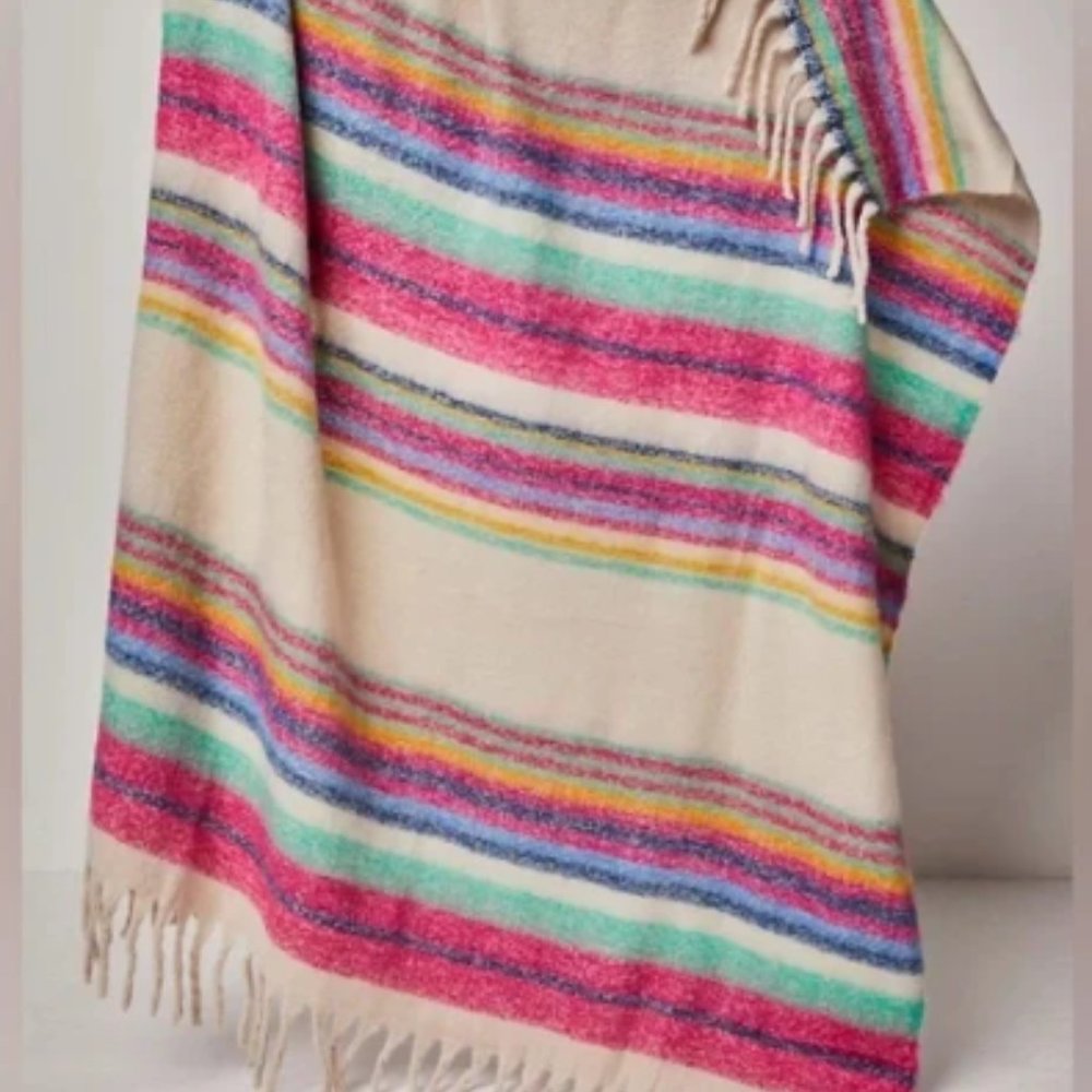 Free People Multicolor Striped Blanket